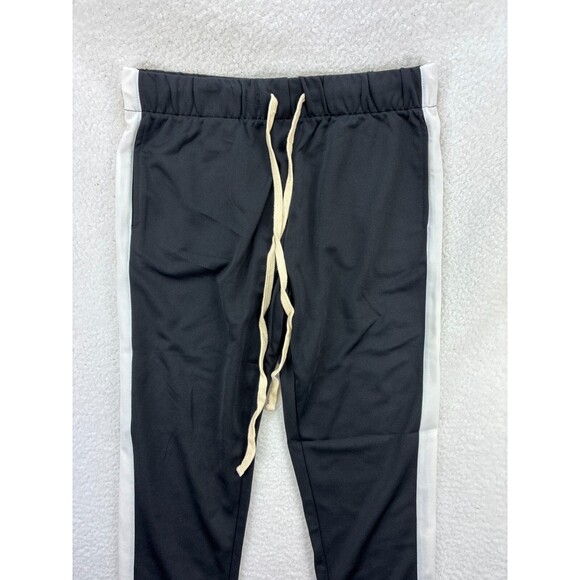 Fashion Nova Retro Track Joggers Men’s Black White Athletic Casual Pants Size L - Picture 5 of 13